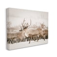 thumbnail image 2 of Stupell Elk Herd Snowy Winter Scene Animals & Insects Photography Gallery Wrapped Canvas Print Wall Art, 2 of 5