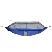 Stansport Packable Nylon Hammock with Mosquito Netting - Blue - 102 L  54 W - Camping Outdoors