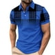 thumbnail image 1 of Camisa Casual Impresa de los Hombres, Top de Solapa de Manga Corta en Tela de Malla Ligera para Uso Al Aire Libre Y Diario, Blusa de Suéter Elegante, 1 of 9