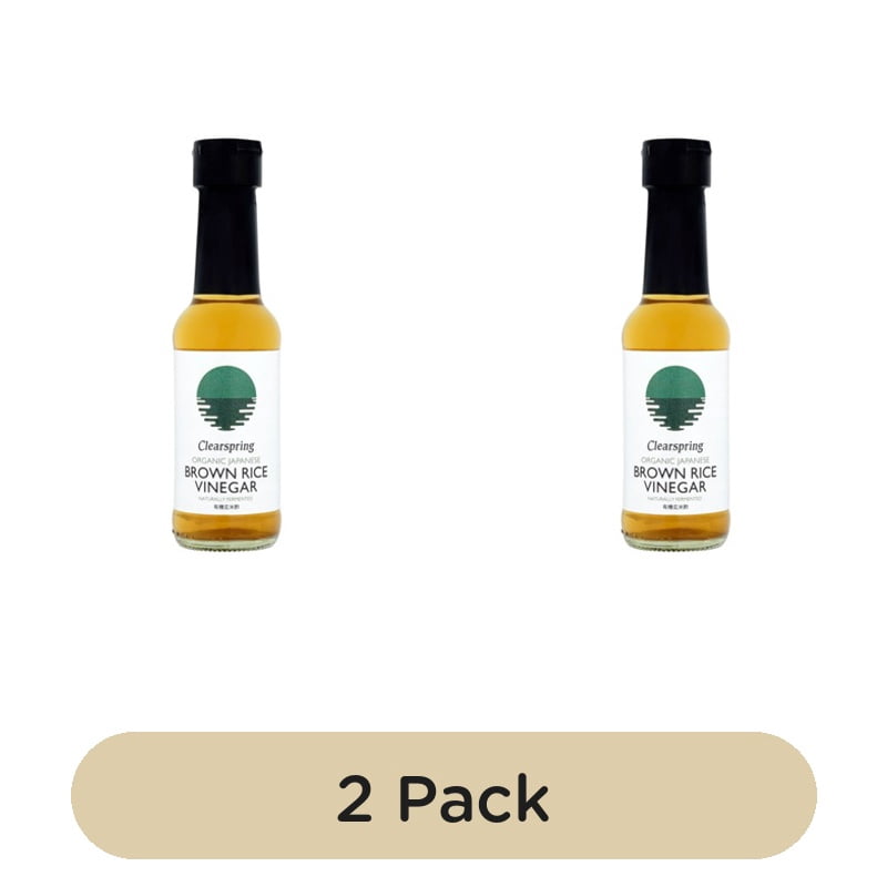 Clearspring Organic Brown Rice Vinegar 150ml, British Import (Pack of 2)