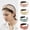 Blue, variant on Knot Knotted Headbands for Women, Raffia Straw Headbands, Summer Beach Headbands, Wide Boho Headbands, Rattan Woven Headbands for Girls No Slip