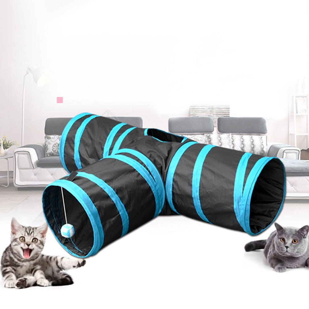 Durable 2 Pack Hex Tunnel Upstreet Cat Hideout Playhouse for Anxiety Relief Hideaway 100% Non Toxic Cardboard Pyramid Shelter Stress Relieving Environment for Cats Contemporary & Lightweight 