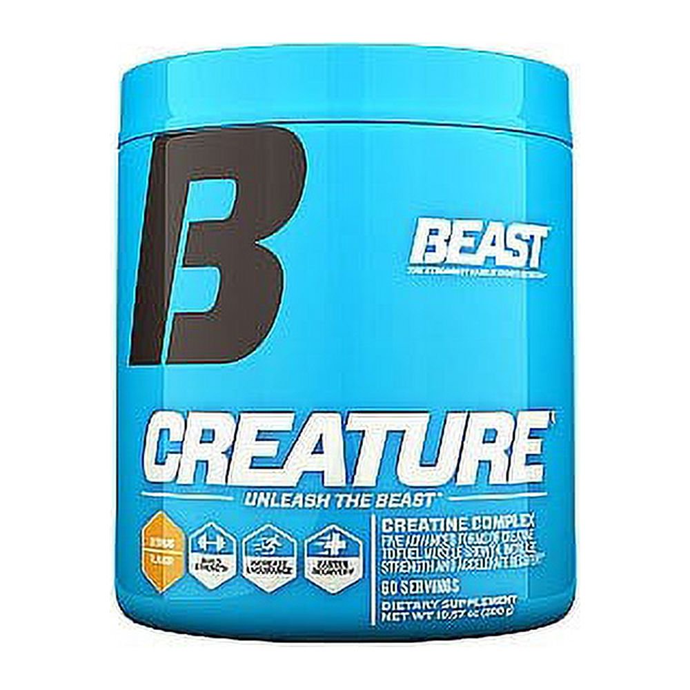 Beast Sports Creature Creatine Powder, Grape, 60 Servings
