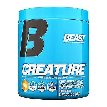 Beast Sports Creature Creatine Powder, Grape, 60 Servings