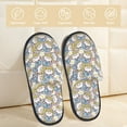 thumbnail image 2 of Fotbe Cute Rabbit Pantuflas Peludas para Mujer con Estampado, Zapatillas de Peluche, Zapatos de Invierno para Casa, Uso Interior y Exterior-Medium, 2 of 8