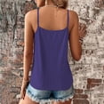 thumbnail image 4 of TRUBKH Camisole Tops for Women Spaghetti Strap Tank Top Crop Tank Tops for Women Racerback Tank Tops for Women V Neck Lace Lace Fashionable Camisole Vest Sleeveless Tops for Women Purple Xl, 4 of 6