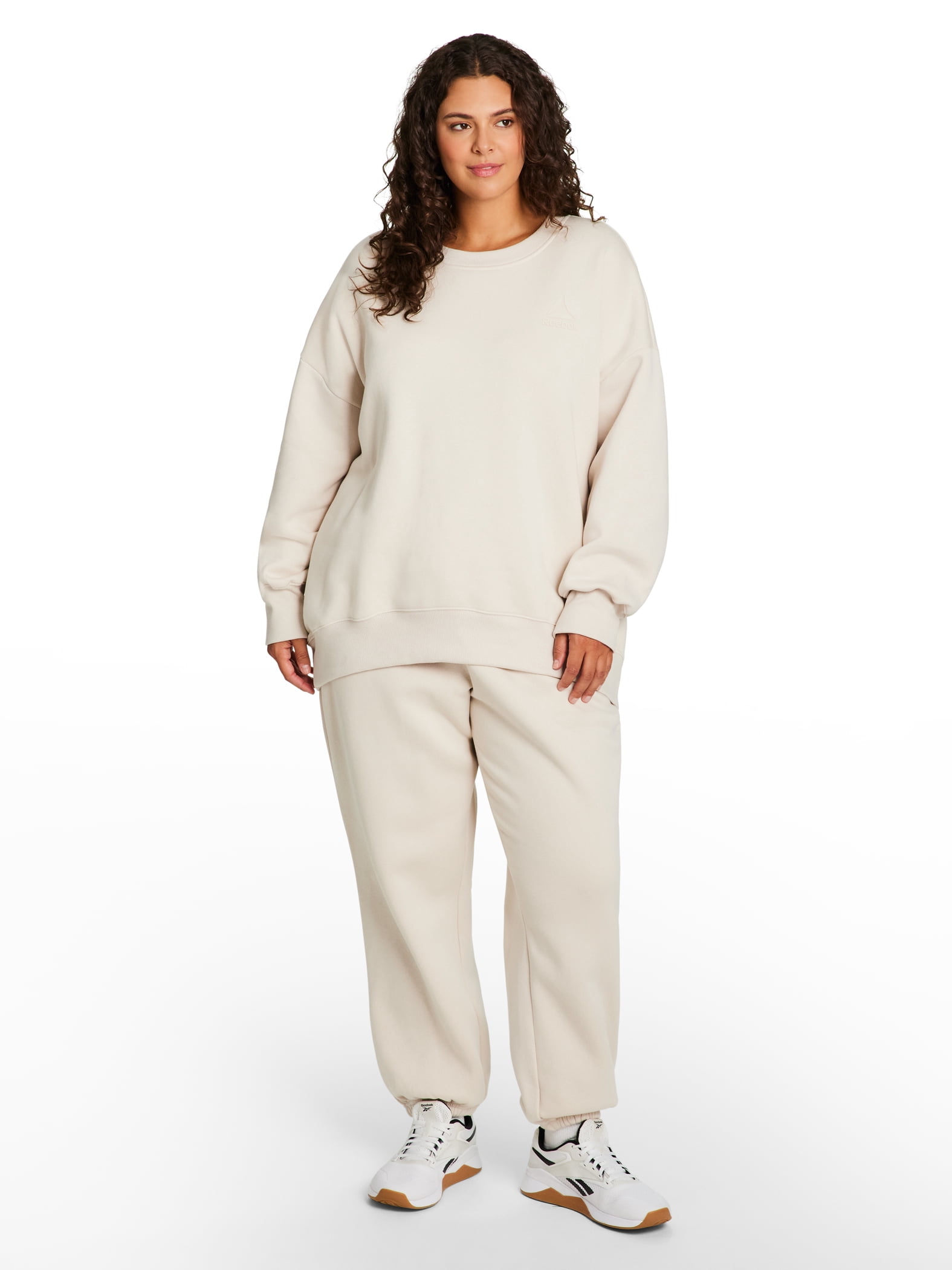 Reebok Women's and Women's Plus Weekender Oversized Crewneck, Sizes XS-4X