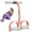 Gray-orange, variant on Premium 4 Tube Pedal Resistance Band with Handle, Comfortable Ankle Puller and Elastic Sit Up Exerciser for Home Full Body Workout