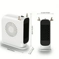 thumbnail image 3 of Calentador pequeño blanco con modos de calefacción y ventilador, para el hogar, calentador eléctrico pequeño, calentador de cerámica., 3 of 5