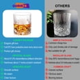 thumbnail image 4 of Vasos para whisky QUMMFA Crystal Old Fashioned, 325 ml, juego de 8, 4 of 8