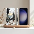 thumbnail image 6 of Case for Samsung Galaxy S23, Winter Forest Snowy Mountain Landscape Phone Case Military-Grade Drop Protection Cover for Women Girl - Glossy, 6 of 7