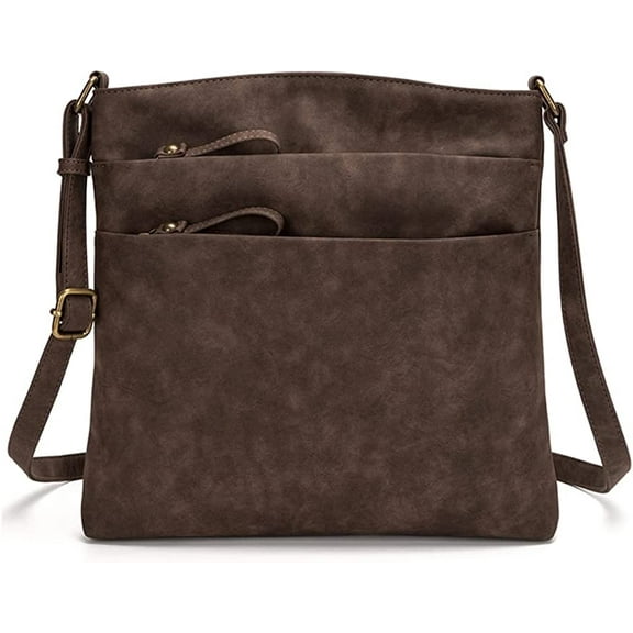 CoCopeaunts Crossbody Bag for Women Retro Hobo Shoulder Purse Leather Tote Handbag Large Travel Satchel