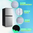 thumbnail image 4 of TACOOL 4.0 Cu.ft Small Refrigerator Mini Fridge for Bedroom Drink Holder Large Capacity Suit for Home, Apartment, Office Silver, 4 of 7