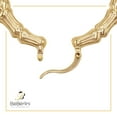 thumbnail image 5 of BEBERLINI Women Bamboo Large Hoop Earrings 14K Gold Filled 50 mm Hoops Fashion Jewelry, 5 of 8