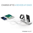thumbnail image 2 of ONE Dock (APPLE CERTIFIED) Power Station Dock, Stand & Built-In Lightning Charger for Apple Watch Smart Watch (Series 1,2,3, Nike+), iPhone X/10/8/8 Plus/7/7Plus/6s/6s, iPad & iPod (Aluminum) Silver, 2 of 7