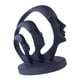 thumbnail image 2 of Resina Mujeres abstractas enfrentan Estatuas Objetos decorativos Escultura Artesanía creativo Estatua para estantería Mesa Escritorio Decorac Negro Sunnimix Estatuilla de cara, 2 of 8