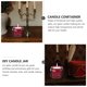 thumbnail image 4 of 7 portavelas en relieve, recipientes para velas, frascos para velas, suministros para hacer velas, 4 of 5