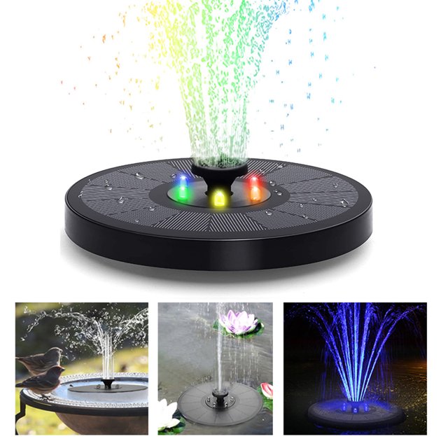 Solar Water Fountain - Solar Fountain with LED Light,3.5W Solar Bird ...