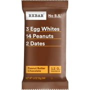 RXBAR Peanut Butter Chocolate Chewy Protein Bars, Gluten-Free, Ready-to-Eat, 1.8 oz