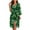 Green Leaf, variant on Yuyamidu Red Heart Womens Robes Valentine's Day 3/4 Sleeve Loungewear for Ladies Robe for Women Loose Bathrobe Soft Sleepwear Size S, Night Gown for Sleep Spa