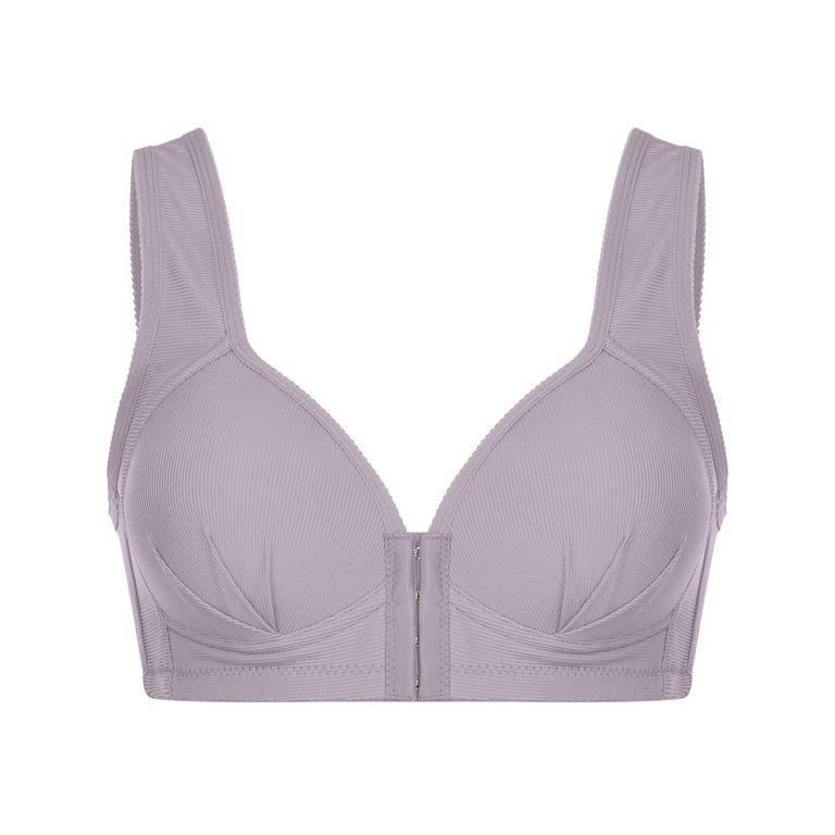 Ausyst Sports Bras For Women Solid Wire Free Underwear One-Piece Bra  Everyday Underwear Clearance 