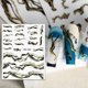thumbnail image 4 of Marbling Nail Art Stickers Decals, Gold Black Stripe Line Nail Self-Adhesive Sticker Designs, 3D French Marble Wave Line Nail Transfer Decal Acrylic S, 4 of 4