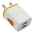 thumbnail image 1 of Dual Port Usb Charger,Wall Power Adapter,Portable Charging Plug,Lightweight Double Port Cube Usb Wall Charger Universal Portable Power Adapter Compatible With Most Smartphones Tablets,US-Orange, 1 of 8