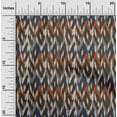 thumbnail image 1 of oneOone Viscose Chiffon Fabric Chevron Ikat Print Fabric BTY 42 Inch Wide, 1 of 1