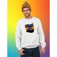 thumbnail image 2 of Live With Pride Colorful Banner Sweatshirt Men -Smartprints Designs, Male 3X-Large, 2 of 4