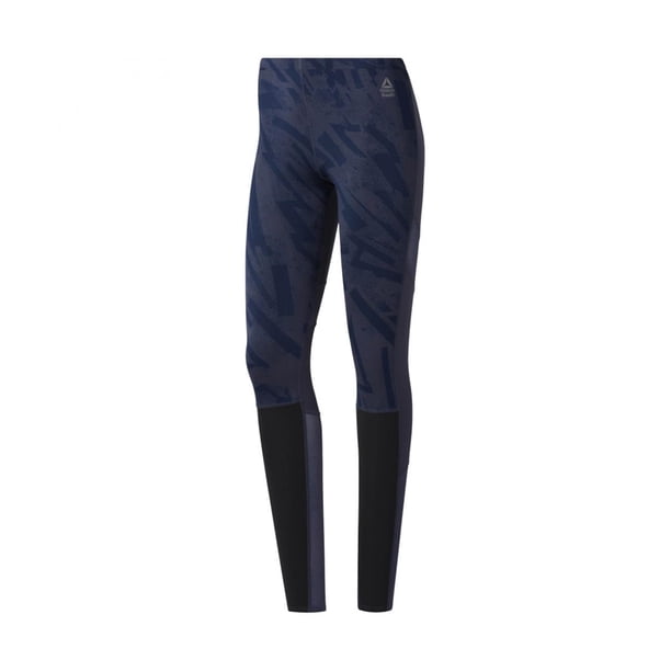 Pantalones deportivos de compresión Reebok Crossfit para mujer, azul, mediano