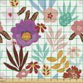 thumbnail image 2 of Botanical Sofa Upholstery Fabric by the Yard, Colorful Flowering Forest Plants Peony Daisy Aloha Flourish Plants Exotic, Decorative Fabric for DIY and Home Accents, Multicolor by Ambesonne, 2 of 5