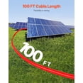 thumbnail image 3 of VEVOR 100FT Solar Panel Extension Wire Female & Male Connectors 10AWG Set of 2, 3 of 9