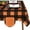 Orange and Black, variant on Halloween Tablecloth, Plaid Checkered Table Cloth, Orange and Black Tablecloths, Machine Washable Tablecloth Rectangle for Dinner Party Decoration, 60 x 120 inch