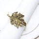 thumbnail image 3 of 12 piezas de hebilla de servilleta de hoja de arce de oro antiguo (A), 3 of 5