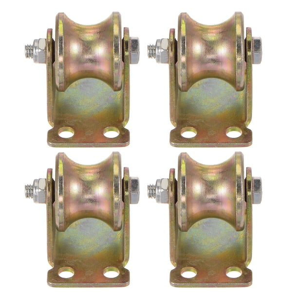 Rueda de deslizamiento en forma de U Uxcell de 4 piezas de 1.25" con capacidad de carga de 88 lbs por rueda para riel invertido