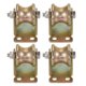 thumbnail image 1 of Rueda de deslizamiento en forma de U Uxcell de 4 piezas de 1.25" con capacidad de carga de 88 lbs por rueda para riel invertido, 1 of 6
