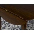 thumbnail image 3 of Brassex 3-Piece Dual Drop Leaf Kitchen Set, Espresso, 3 of 3