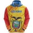 thumbnail image 3 of Sudadera con capucha con estampado de mapa y bandera de Ecuador, sudadera con capucha con emblema nacional ecuatoriano para hombre, ropa informal, sudadera deportiva para hombre, 3 of 4