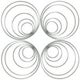 thumbnail image 3 of 20 Pieces Metal Dream Catcher Rings Hoops Steel Craft Silver Rings for Crafts Macrame and Other DIY Projects in 5 Sizes, 3 of 6