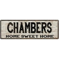 CHAMBERS Rustic Home Sweet Home Sign Gift 6x18 Metal Decor 206180084305