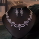 thumbnail image 5 of Collar nupcial, joyería de alta calidad, accesorios de vestido de circón de lujo ligero, conjunto de pendientes de joyería, adornos, 5 of 5