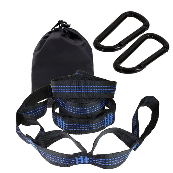 GRMUAIT 3M X 2 Hammock Straps – Camping Hammock Tree Straps Set with 2 Carabiners