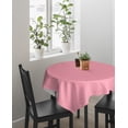 thumbnail image 4 of Pink Tablecloth Square Table Cloth 60x60 , Waterproof Tablecloth Outdoor Table Cloth, Pure Pink Washable Table Cover for Kitchen Dining Party, 4 of 8