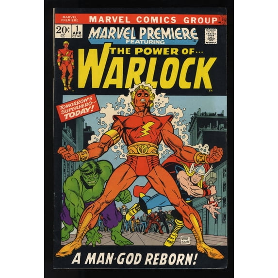 Marvel Premiere (1972) #1 VF- 7.5 1st Appearance HIM Adam Warlock! Comic Book