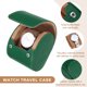 thumbnail image 3 of Estuche de Viaje para Reloj Uxcell para Hombres, Rollo de Cuero, Estuche de Almacenamiento Portátil para Reloj para Navidad, Cumpleaños y Aniversario 1 Slot (Verde), 3 of 7