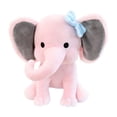 thumbnail image 5 of FELTECHELECTR Peluche de elefante creativo para bebé, con almohada de elefante, regalo de Navidad (rosa), 5 of 5