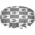 thumbnail image 2 of Farm Rooster Round Tablecloth 60 Inch - Waterproof Fabric Table Cloth Protector, Black and White Plaid Tablecloths Washable Table Cover for Kitchen Banquet Coffee Table Outdoor Party, 2 of 6