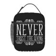 thumbnail image 2 of Insulated Lunch Box B-Beetlejuice Horror Movie Product Never Trust the Living Lunch Container Thermal Cooler Lunch Box School, 2 of 5