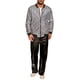 thumbnail image 2 of Chaquetas Varsity Holográficas INSPIRE CHIC para hombres, chaquetas bomber metálicas brillantes con cierre completo, XL, plateadas, 2 of 6