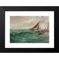 thumbnail image 2 of Charles Napier Hemy 24x17 Black Modern Framed Museum Art Print Titled - In the Track of the Trawlers (1896), 2 of 5